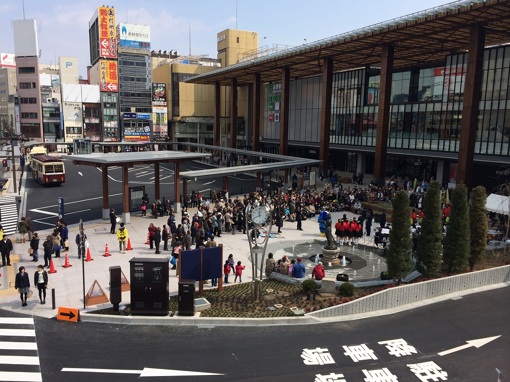 【噴水】長野駅前 噴水改修  設計・施工（長野県）