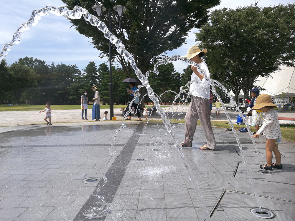 【噴水】松本平広域公園 信州スカイパーク　親水設備 設計・施工（長野県）