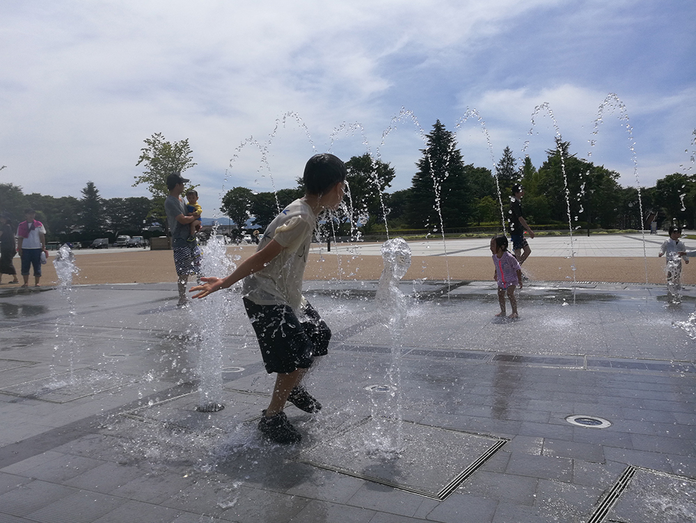 【噴水】松本平広域公園 信州スカイパーク　親水設備 設計・施工(長野県)