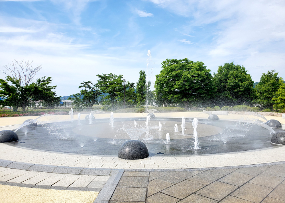 【噴水】豊科南部総合公園　親水設備 設計・施工（長野県）