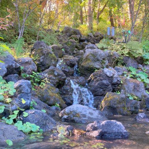 【滝・流れ】旧軽井沢計画　水景設備 設計・施工工事（長野県）