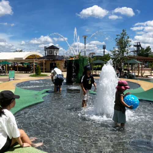 【噴水・じゃぶじゃぶ池】某テーマパーク　親水設備 設計・施工工事（栃木県）